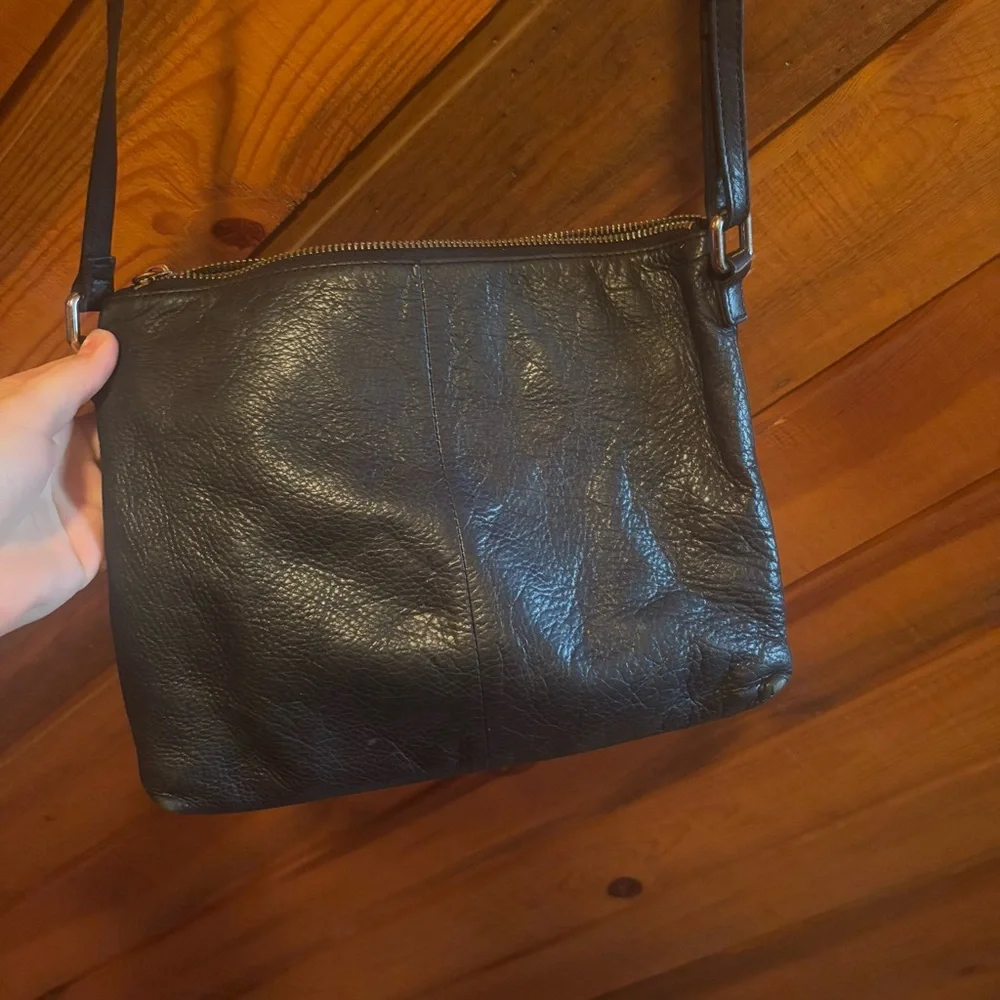 Margot New York dark green leather crossbody purse - Picture 6 of 10